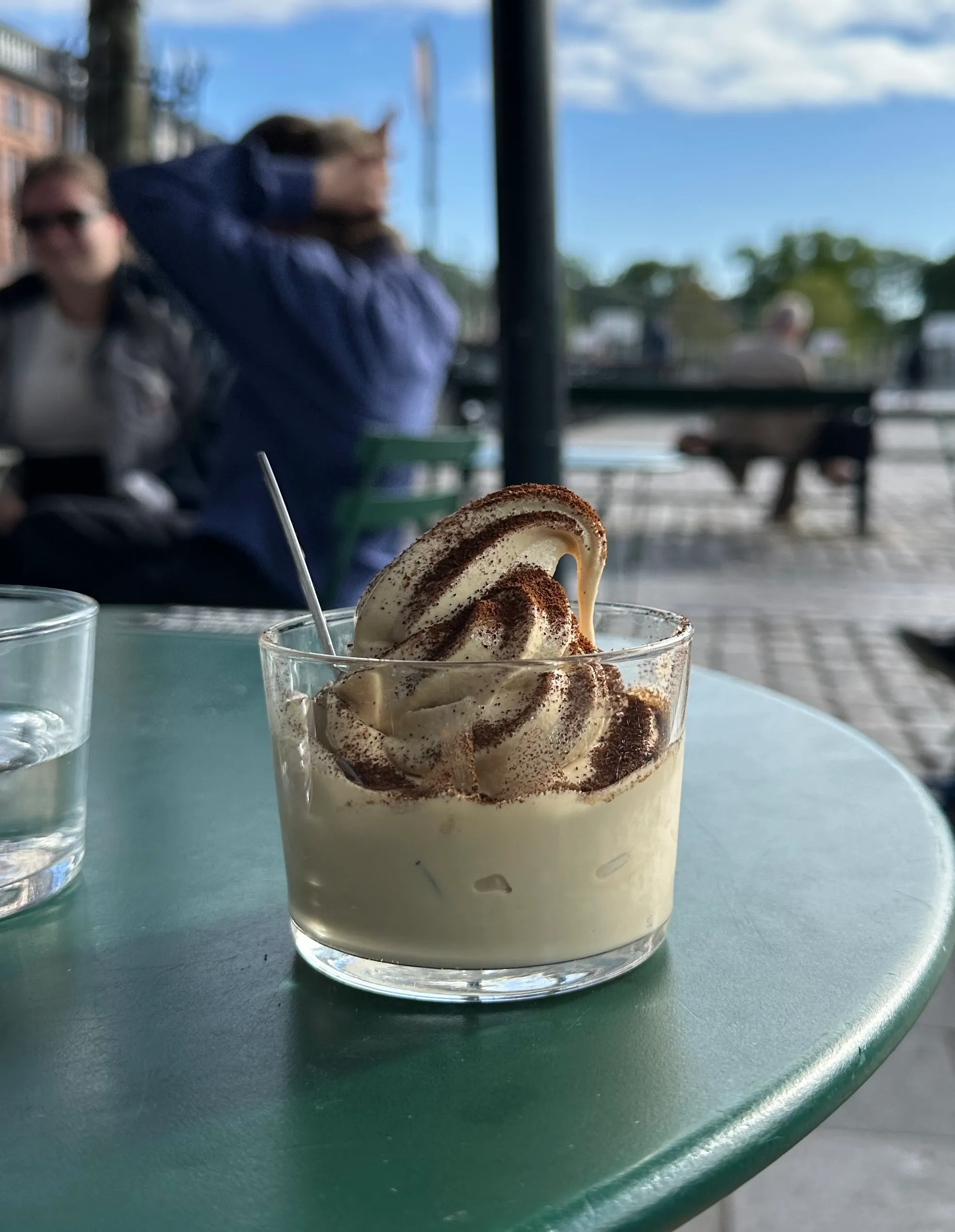 Softice (soft serve) from Coffee Collective Torvehallerne, out on the patio on a nice Danish afternoon.