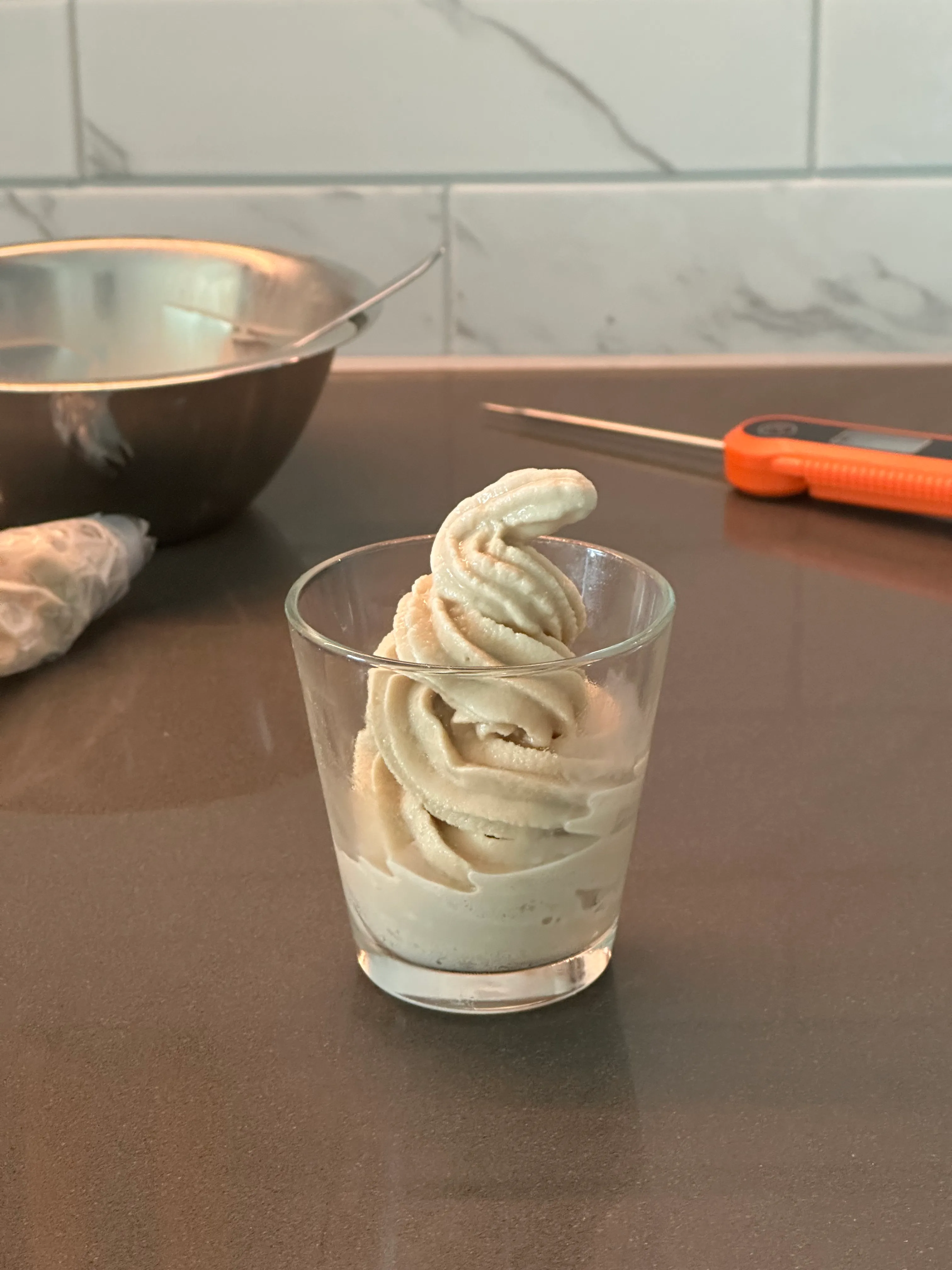 My coffee soft serve, at last.